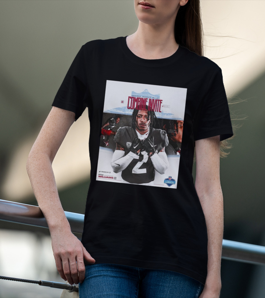 Lucas Oil Stadium NFL Combine Invite Kyle Williams Washington State Cougars Indianapolis 2025 T-Shirt