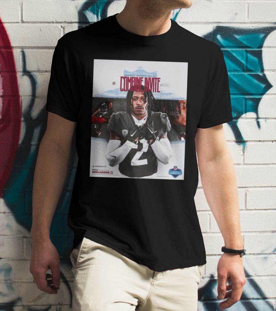Lucas Oil Stadium NFL Combine Invite Kyle Williams Washington State Cougars Indianapolis 2025 T-Shirt