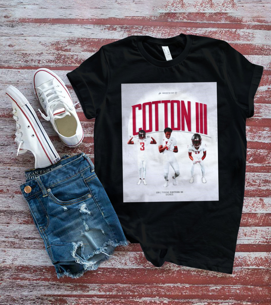 Washington State Cougars Football Tyrone Cotton III Welcome To The Palouse T-Shirt