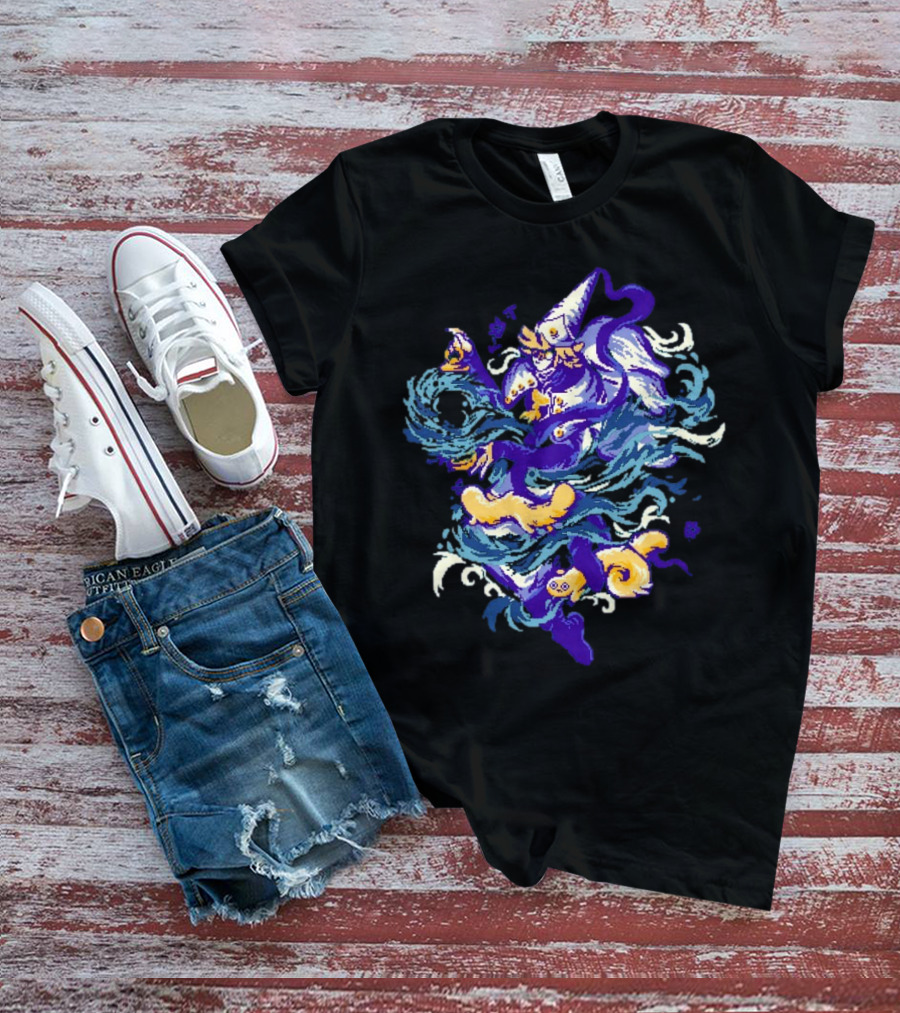 Water Witch Purple Fish Mystic Waves T-Shirt