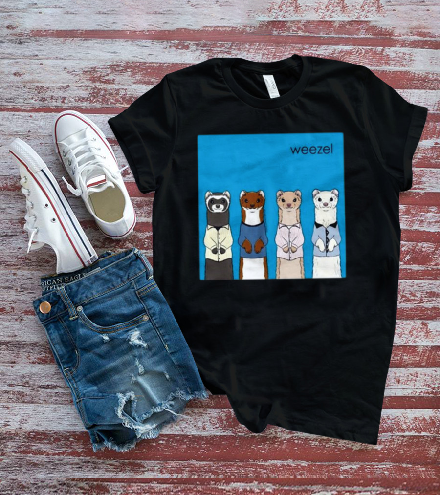 Weezel Weasel In Colorful Outfits Quartet T-Shirt