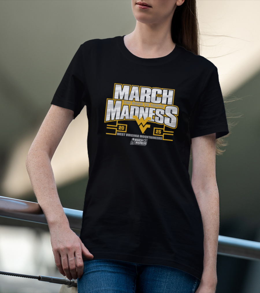 West Virginia Mountaineers 2025 NCAA March Madness The Road To Tampa T-Shirt