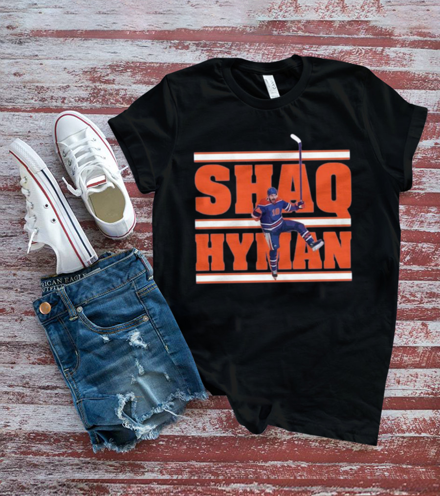 SHAQ HYMAN Hockey Player Celebration T-Shirt
