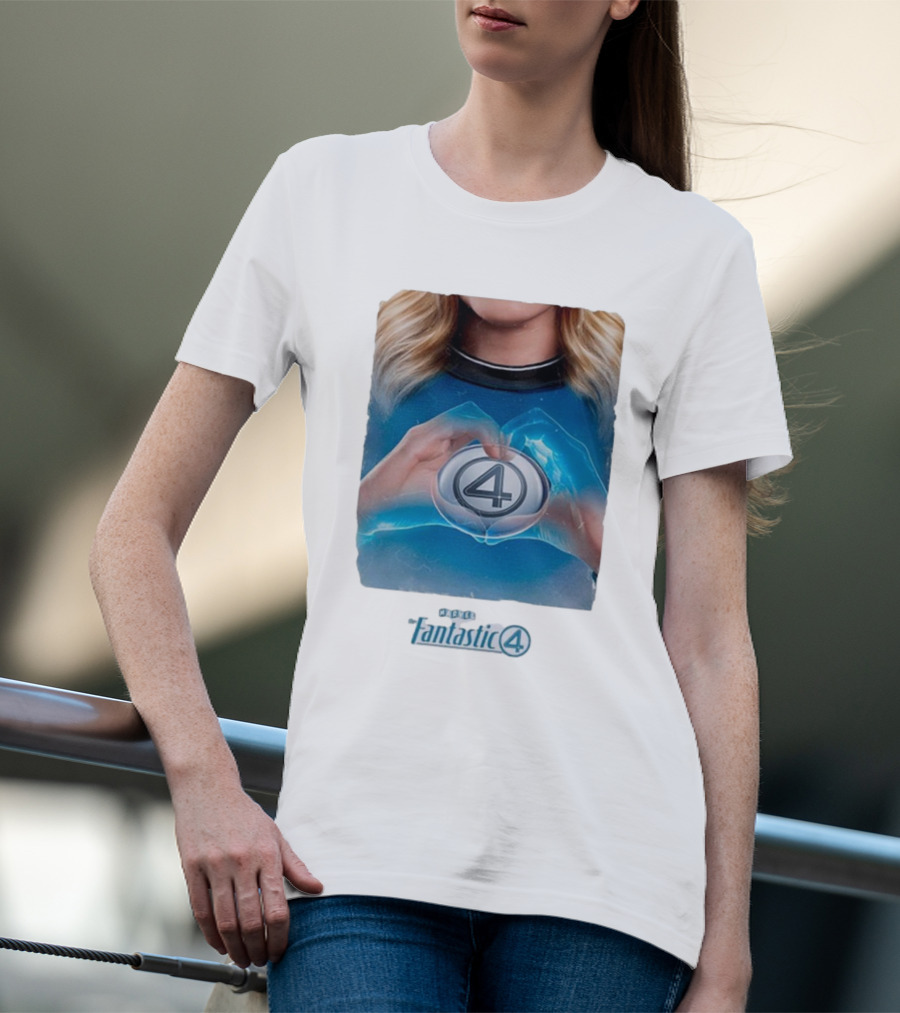 Invisible Woman Marvel Studios Fantastic 4 Emblem T-Shirt