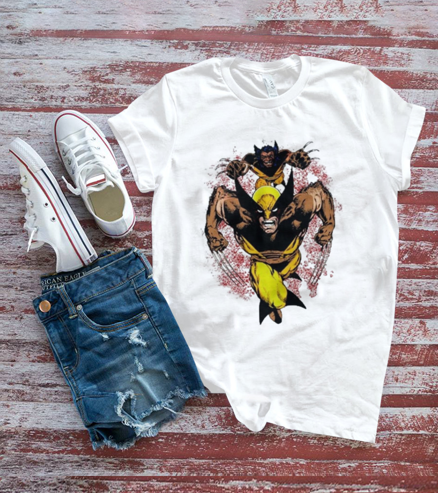 2025 Wolverine And Sabretooth Marvel Ashtro Logan T-Shirt