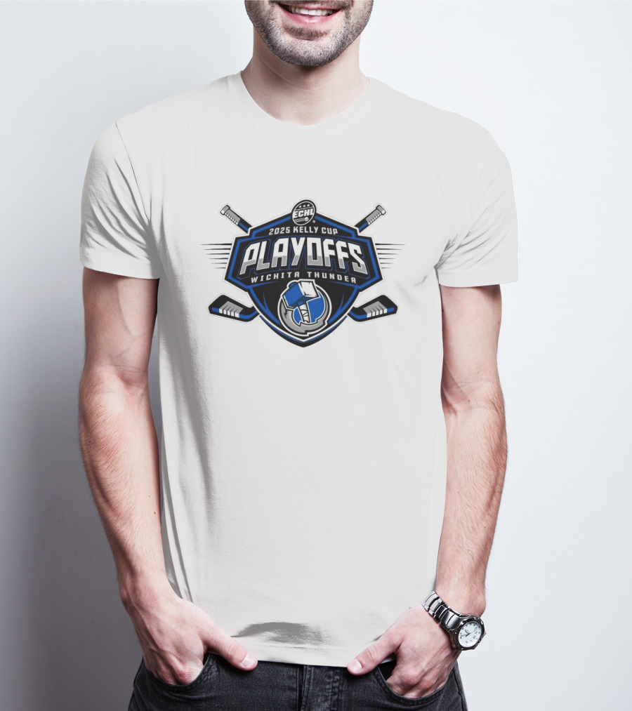 ECHL 2025 Kelly Cup Playoff Wichita Thunder T-Shirt
