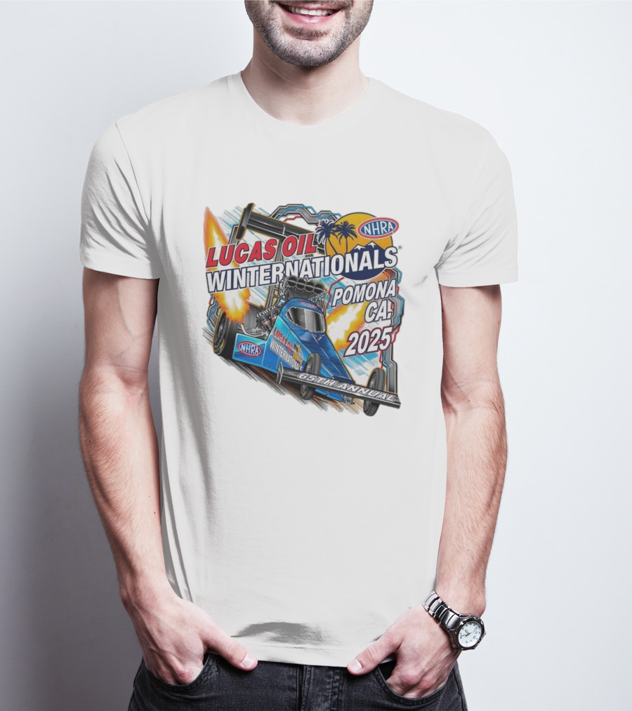 Lucas Oil NHRA Winternationals Pomona CA 2025 65th Annual T-Shirt