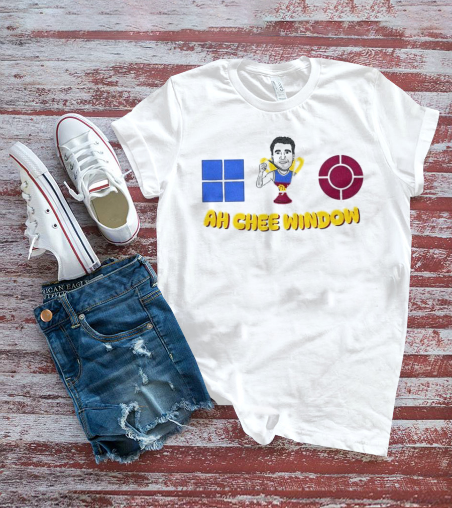 Ah Chee Window Callum Ah Chee Brisbane Lions Blue Red Symbol T-Shirt