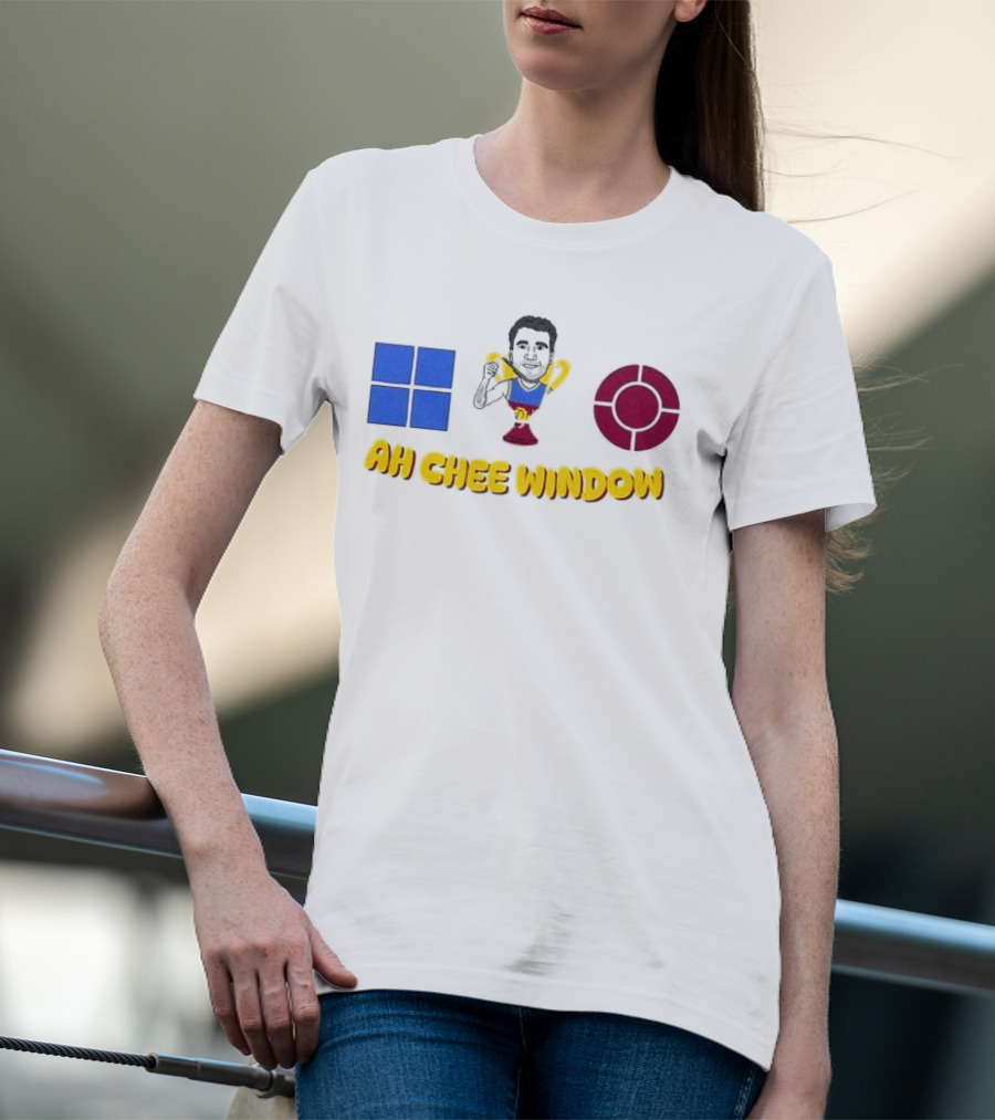 Ah Chee Window Callum Ah Chee Brisbane Lions Blue Red Symbol T-Shirt