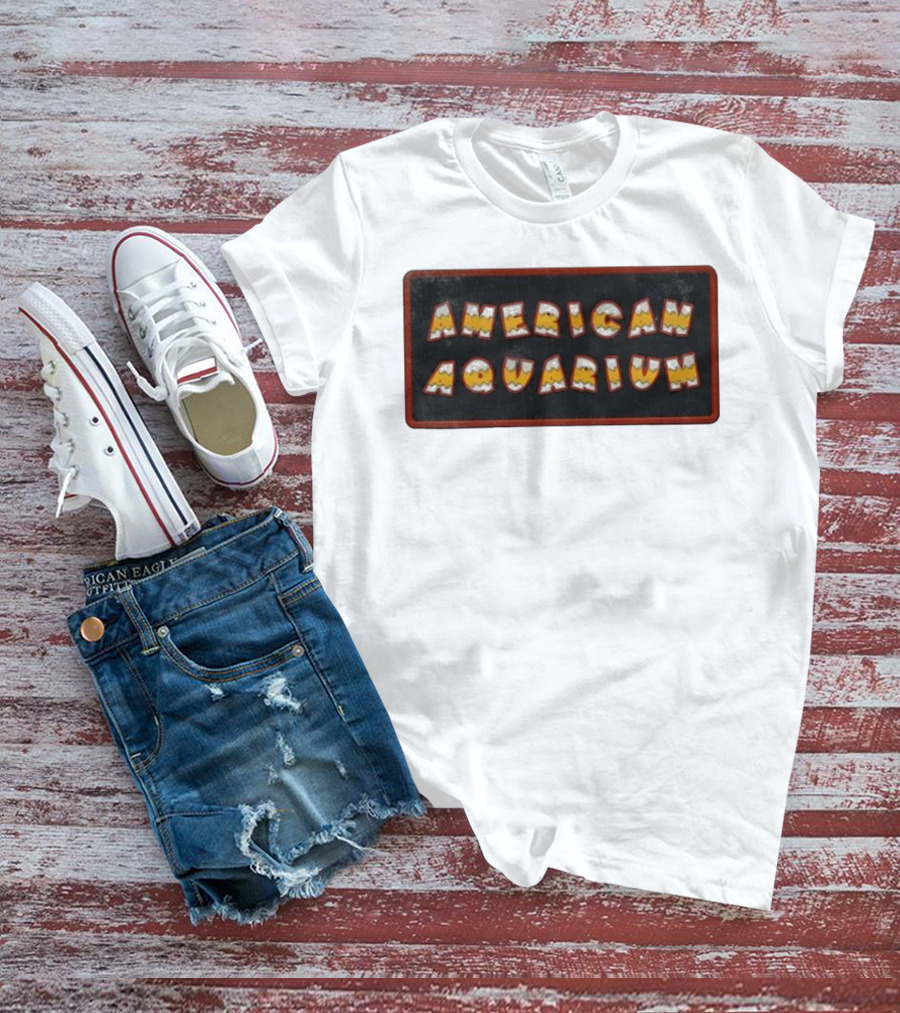 American Aquarium Vintage Aesthetic Letters T-Shirt