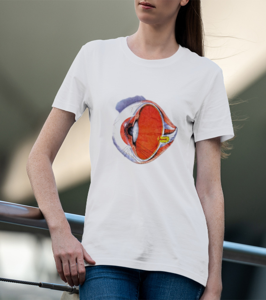 Anatomical Eye Ball Illustration 1991 T-Shirt