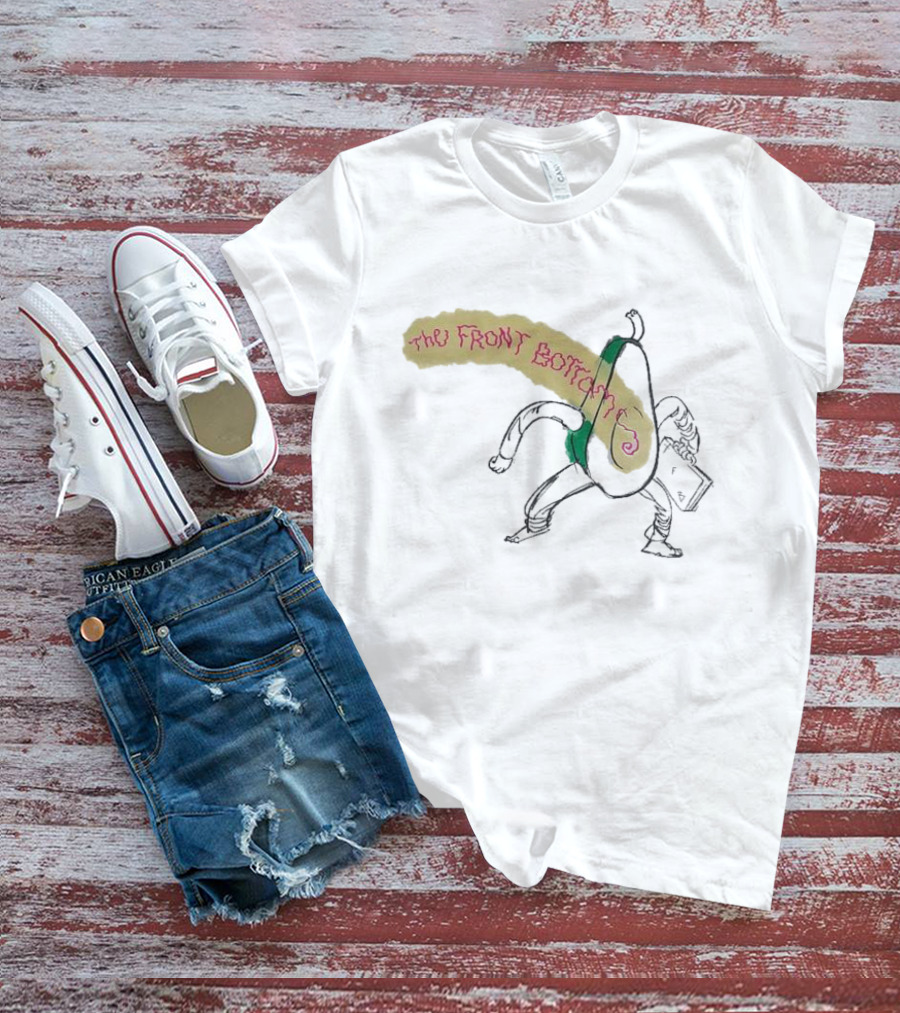 The Front Bottoms Avocado Character With Megaphone T-Shirt