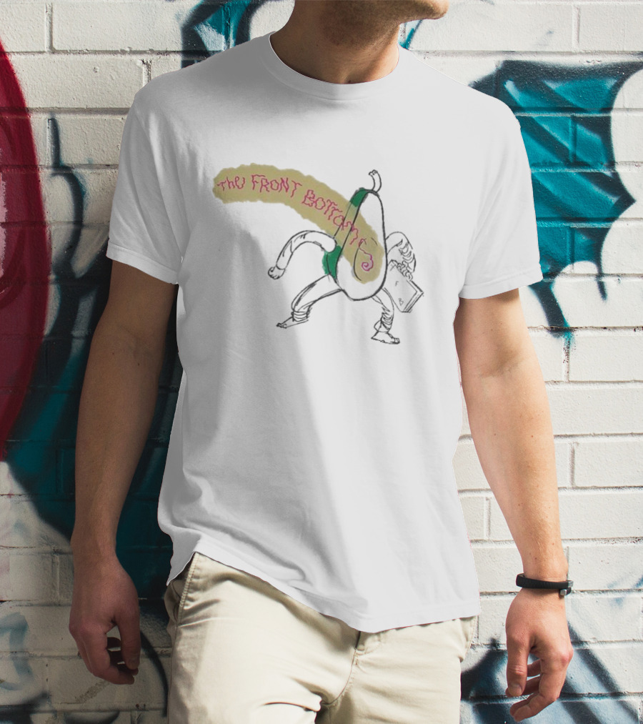 The Front Bottoms Avocado Character With Megaphone T-Shirt