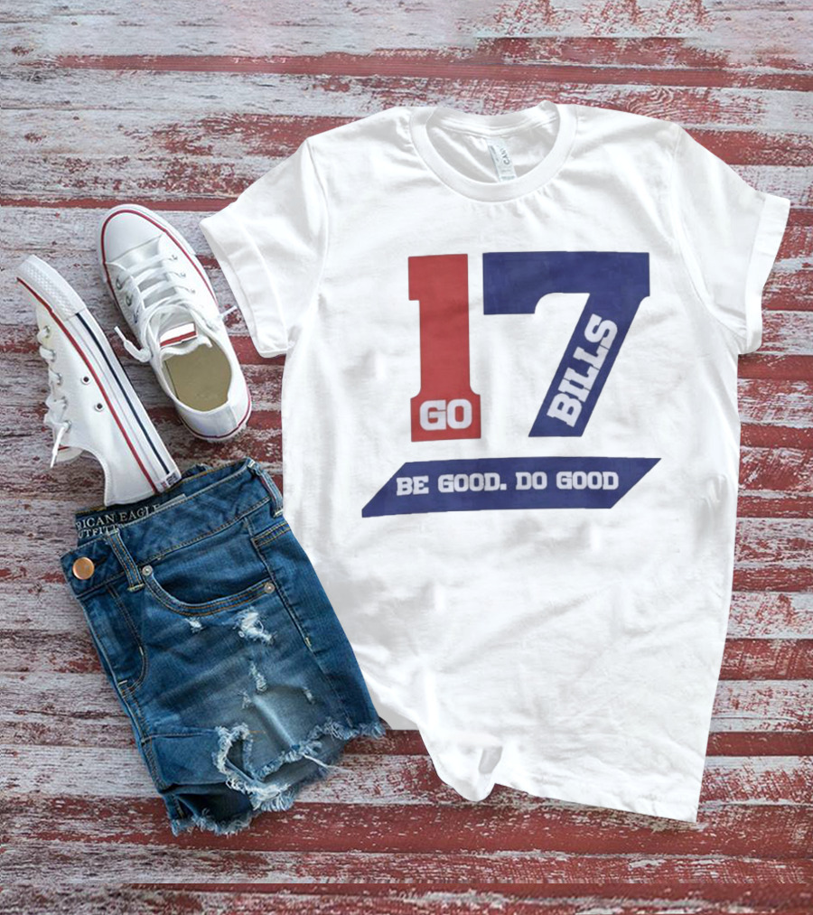 Awesome Josh Allen MVP Go Bills 17 Be Good Do Good God Bless T-Shirt