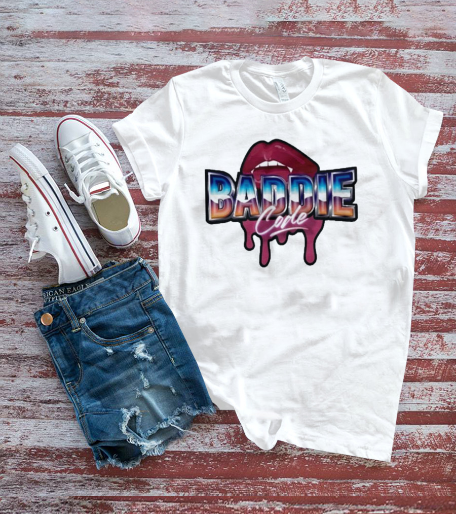 Baddie Code Dripping Lips Urban Style T-Shirt