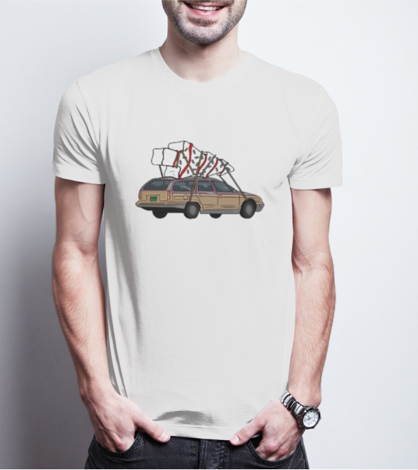 Barbell Voodoo Holiday Road Family Vacation Station Wagon T-Shirt