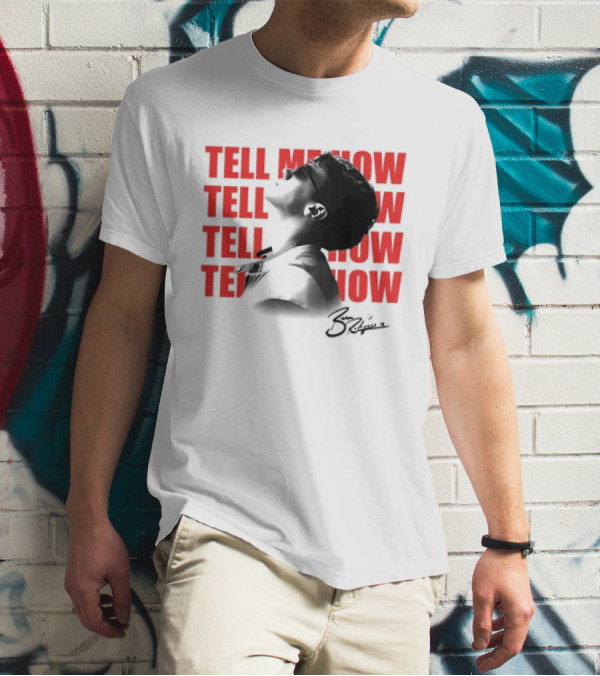 Ben Rodrigues Tell Me How Afro Silhouette And Red Text T-Shirt