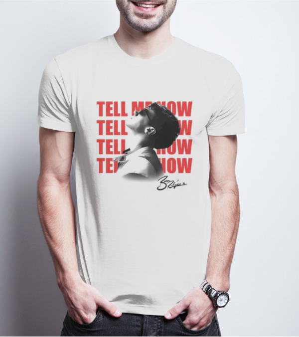 Ben Rodrigues Tell Me How Afro Silhouette And Red Text T-Shirt