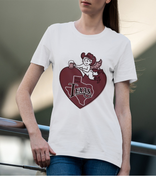 Billy Bob’s Texas Cupids Heart With Cowboy Hat And T-Shirt