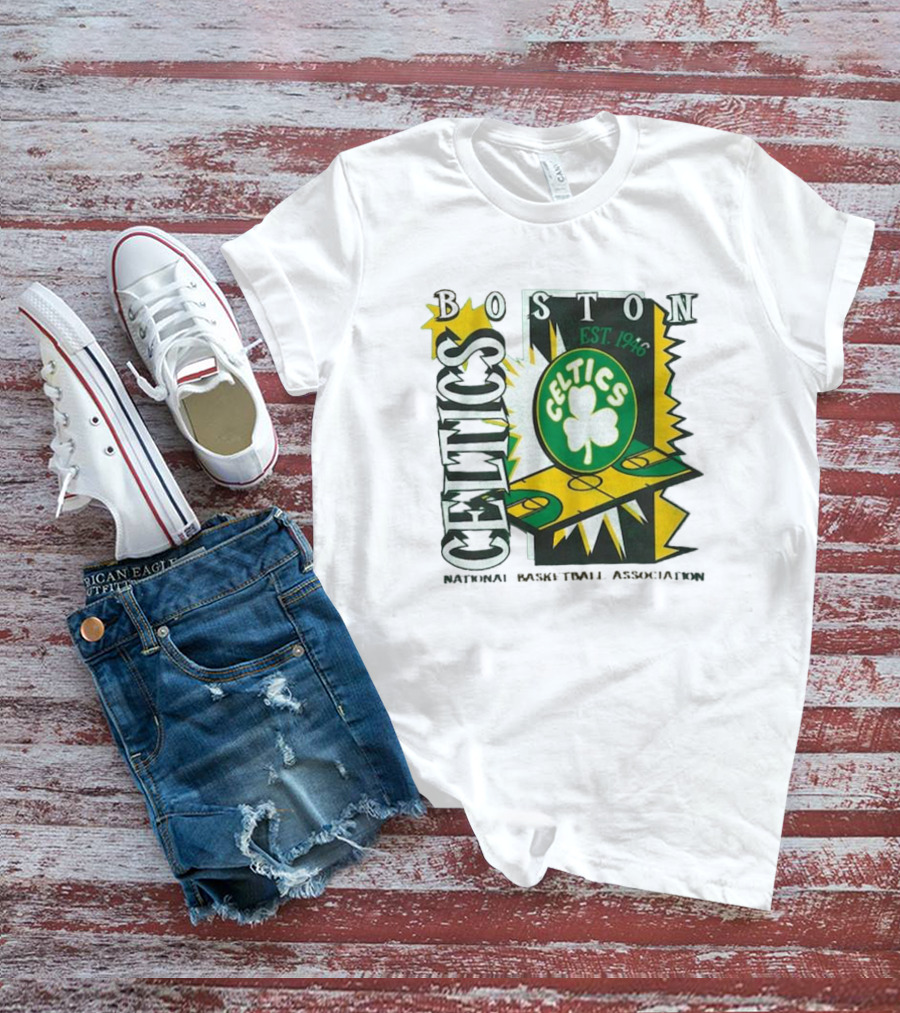 Boston Celtics EST 1946 Mitchell & Ness Youth Retro ’90s National Basketball Association T-Shirt