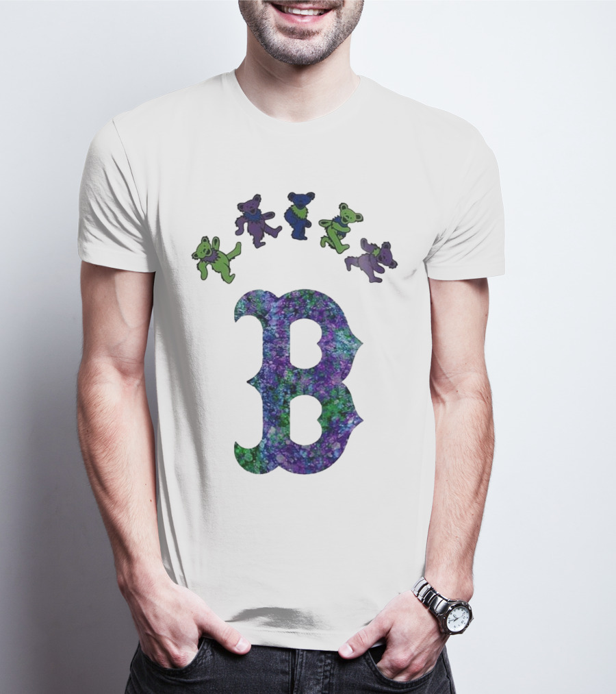 Boston Red Sox Grateful Dead Bears 2025 Event Night T-Shirt