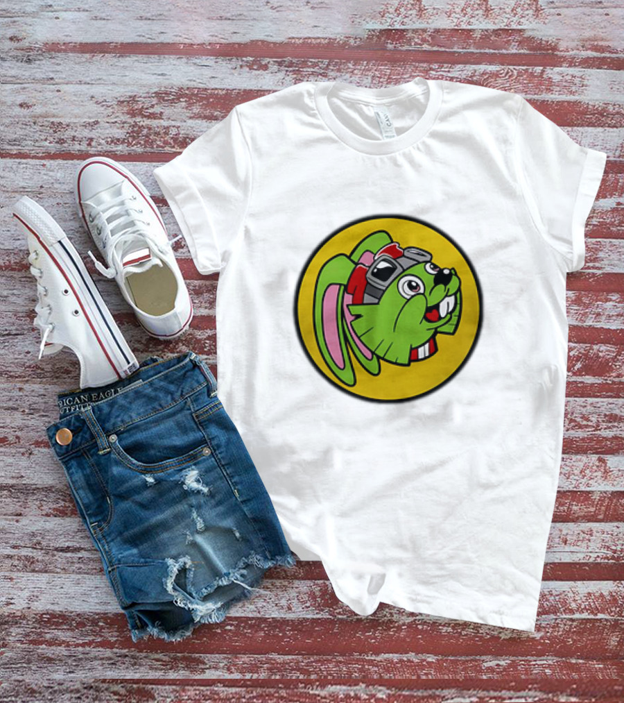 Bucky O’Hare Buc-ee’s Collaboration Featuring Iconic Green Rabbit With Goggles T-Shirt