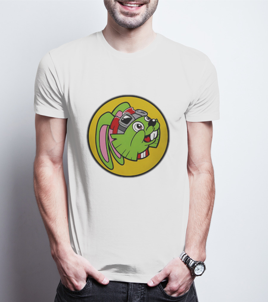 Bucky O’Hare Buc-ee’s Collaboration Featuring Iconic Green Rabbit With Goggles T-Shirt
