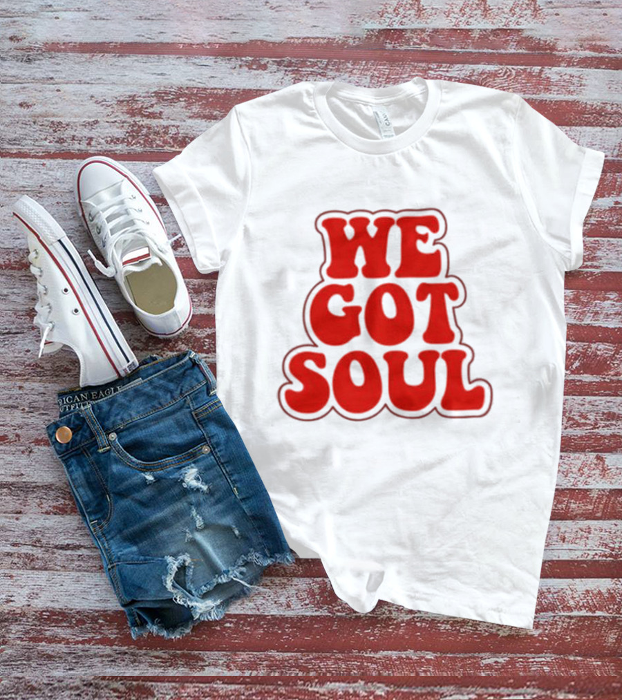 Burna Boy We Got Soul Retro Red Text Style T-Shirt
