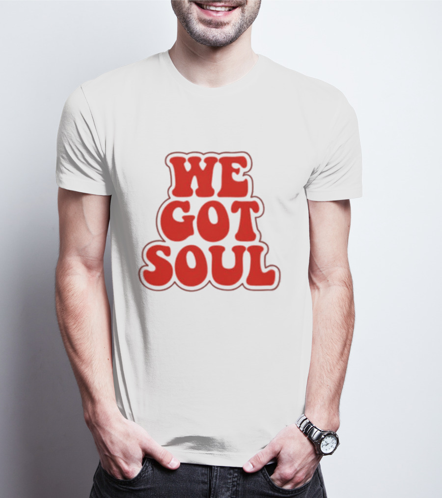 Burna Boy We Got Soul Retro Red Text Style T-Shirt