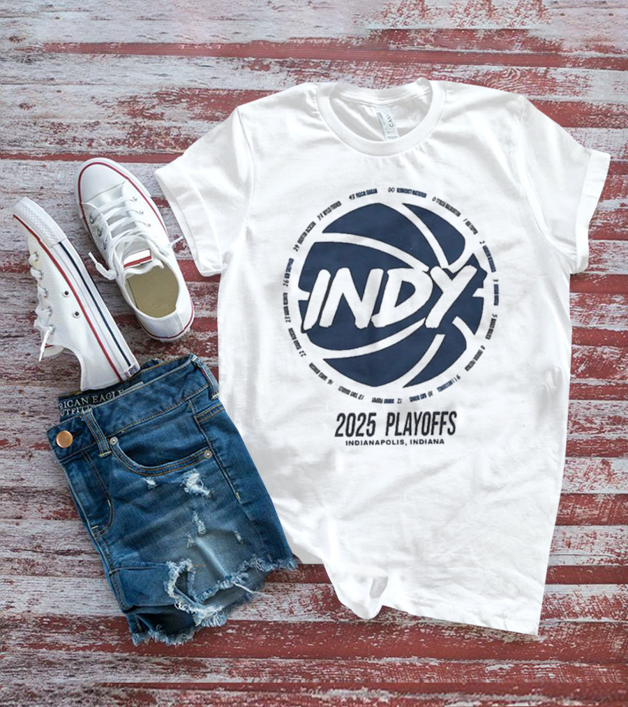 Pacers Indy 2025 Playoffs Hype Caitlin Clark T-Shirt