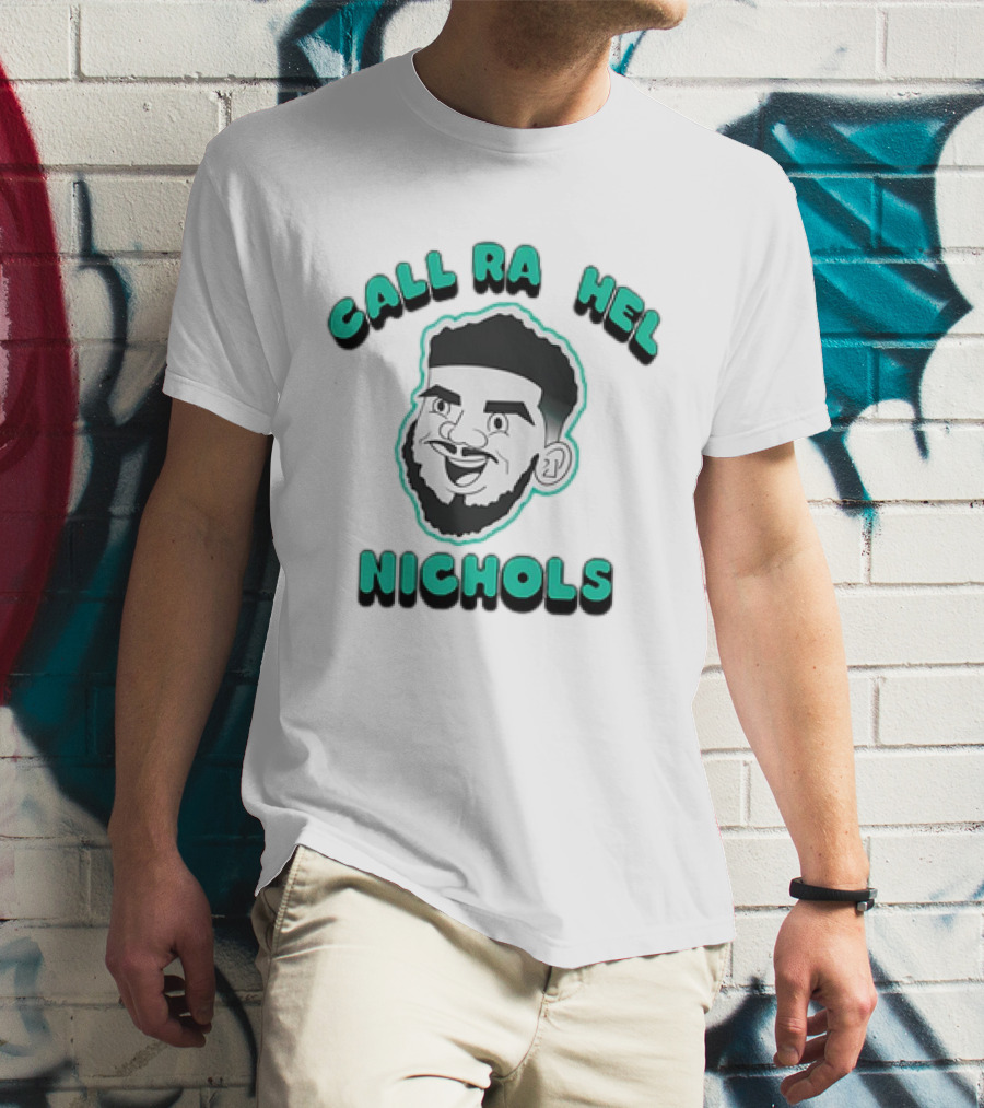 Call Rachel Nichols Cartoon Face With Beard T-Shirt