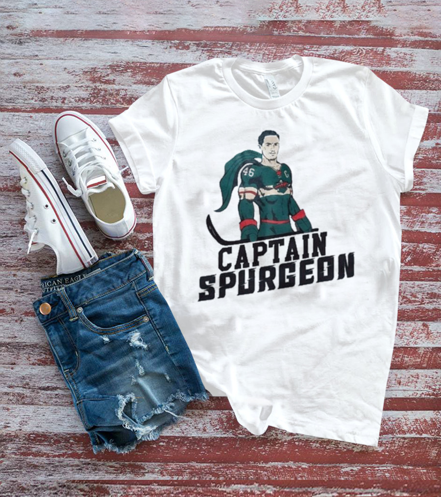 Captain Spurgeon Ice Hockey Superhero T-Shirt
