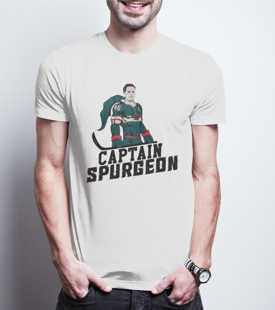 Captain Spurgeon Ice Hockey Superhero T-Shirt