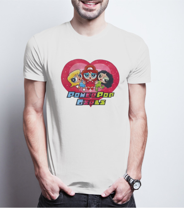 Chappell Roan Power Pop Girls Heart Cartoon Trio T-Shirt