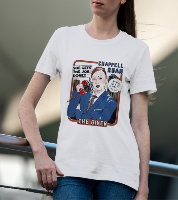 Chappell Roan The Giver Blue Suit Red Rose T-Shirt
