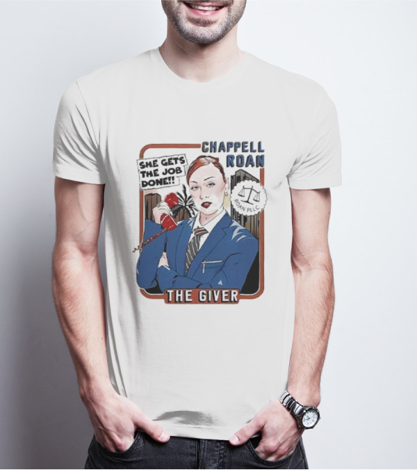 Chappell Roan The Giver Blue Suit Red Rose T-Shirt