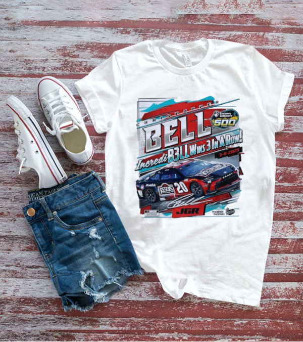 Christopher Bell Wins 3 In A Row Shriners Children’s 500 Race 2025 NASCAR Cup Series JGR T-Shirt