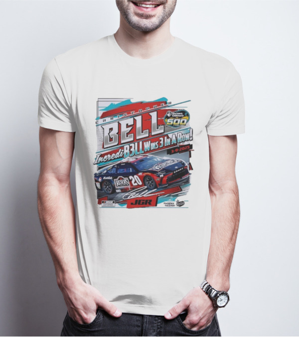 Christopher Bell Wins 3 In A Row Shriners Children’s 500 Race 2025 NASCAR Cup Series JGR T-Shirt