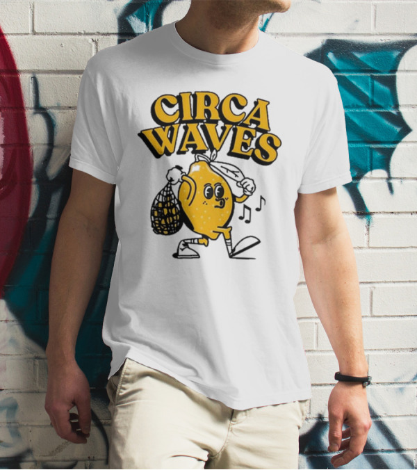 Circa Waves Leroy The Lemon Running Cartoon T-Shirt