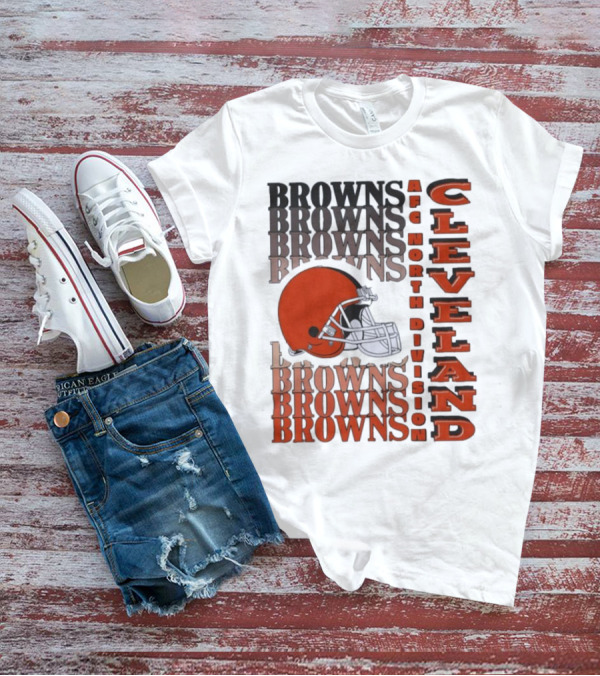 Cleveland Browns AFC North Division Browns Helmet T-Shirt