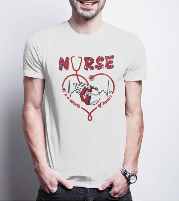 Cleveland Guardians Nurse Appreciation 2025 Worth Of Heart T-Shirt