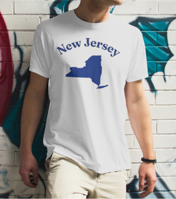New Jersey Clickhole Map Of New York T-Shirt