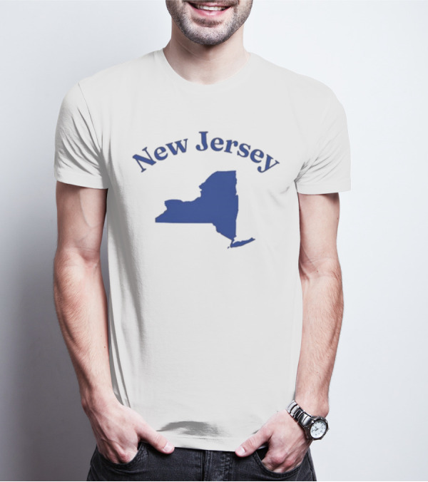 New Jersey Clickhole Map Of New York T-Shirt