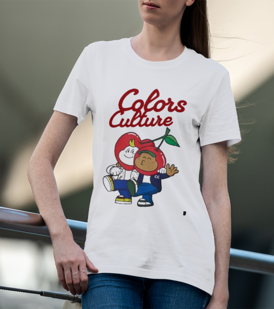 Colors Culture Chubby And Friends Cherry Head Graphic T-Shirt