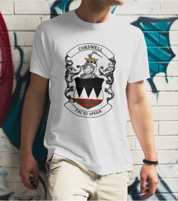 Cordwell Crest Coat Of Arms With Crown And Shield T-Shirt
