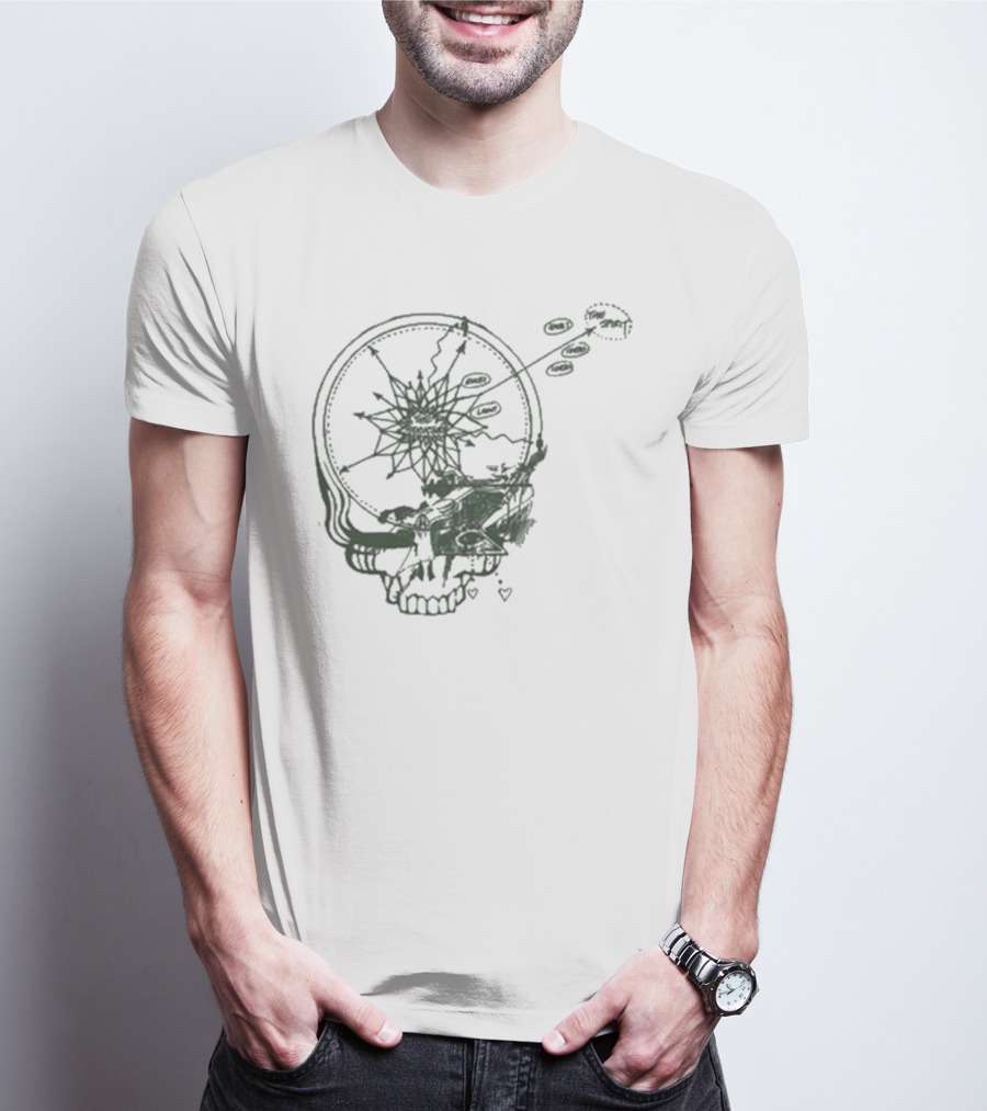 Dead & Company Psychedelic Skull Staring At Goats 2025 T-Shirt