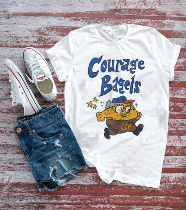 Courage Bagels OJM Character With New York Mets Cap T-Shirt