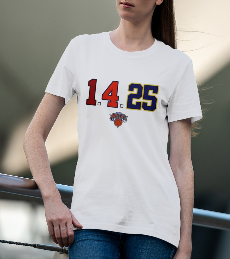 Derrick Rose Numbers 14 25 New York Knicks T-Shirt