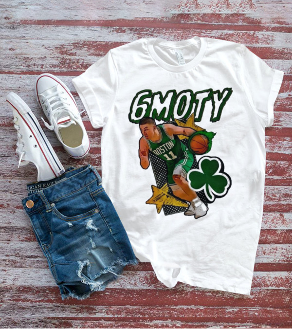Boston Celtics Derrick White Payton Pritchard 6Moty Shamrock Basketball T-Shirt