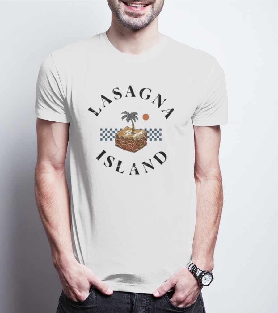 Try Guys Lasagna Island Event Jan 25 2025 Candle Sunburst Checkered Pattern T-Shirt